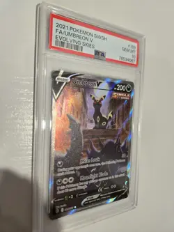 PSA 10 GEM MINT Umbreon V Alternate Art 2021 Pokemon Evolving Skies 189/203 - Image 2