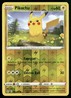 Pikachu Common SWSH07: Evolving Skies 049/203 NM Pokemon TCG - Image 1