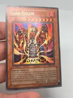 Yugioh Lava Golem Secret Rare PGD-107 Pharaonic Guardian 1st Edition LP - Image 3