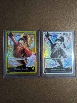 One Piece TCG - ST29-001 Parallel Leader Card plus original - Monkey.D.Luffy - Image 1