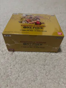 One Piece OP-04 TCG Kingdoms Of Intrigue Sealed English Booster Box - Image 1