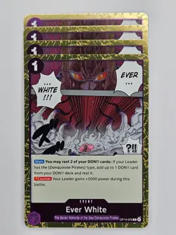 One Piece - 4x OP14-076 Ever White - Rare - Image 1