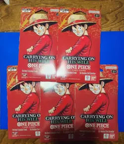 One Piece TCG - OP13 Carrying On His Will - Sleeved Booster Packs - 5 packs - Image 1