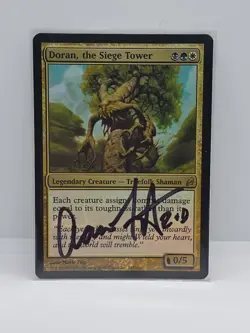 Doran, the Siege Tower FOIL Lorwyn NM Rare CARD Aaron Forsythe Signed - Image 1