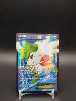 Shaymin EX 106/108 Roaring Skies Full Art DMG Pokemon Card - Image 1