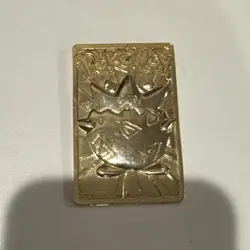 Vintage Pokemon Togepi Card Bar 24K Gold Plated 1999 Burger King BK - Image 1