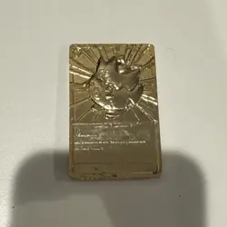 Vintage Pokemon Togepi Card Bar 24K Gold Plated 1999 Burger King BK - Image 2