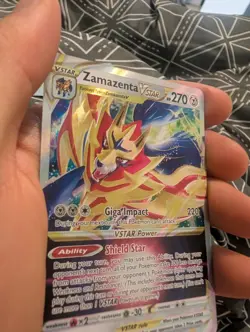 Pokemon TCG Zamazenta VSTAR Crown Zenith Holo Ultra Rare Card 099/159 - Image 2