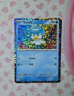 Pokemon Card Quaxly 003/015 McDonald’s 2023 Holo Rare Light Play Lp - Image 1