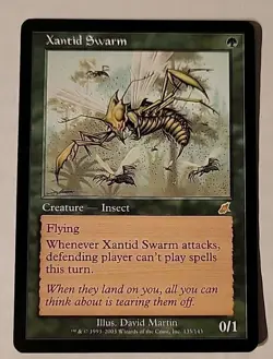 MTG magic cards 1x x1 Xantid Swarm Scourge Rare Green LP - Image 1