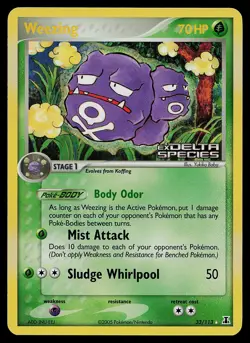 Pokemon Card - Weezing Delta Species 33/113 Rare Reverse Holo Stamped - Image 1
