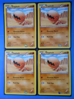 4x Trapinch 53/111 Pokemon card XY Furious Fists common NM - Image 1