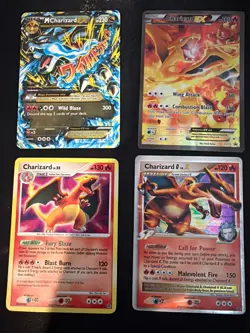 pokemon card Charizard lot Shiny mega Charizard ex xy Charizard lv. 55 level X - Image 1