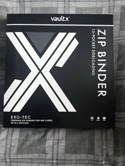 Vault x Exo-TecR Zip Binder SV10.5 Edition-12 pocket, 480 cards Black Bolt! - Image 1