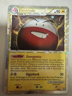 Electrode - 93/102 - Prime Ultra Rare Holo HGSS Triumphant - Pokemon Card - Image 2