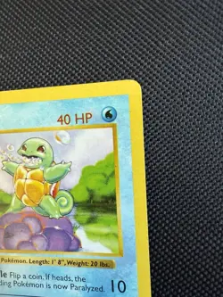Pokemon Squirtle 63/102 1st Edition Shadowless Base Set Card Unplayed Near Mint - Image 2