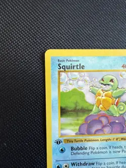 Pokemon Squirtle 63/102 1st Edition Shadowless Base Set Card Unplayed Near Mint - Image 4
