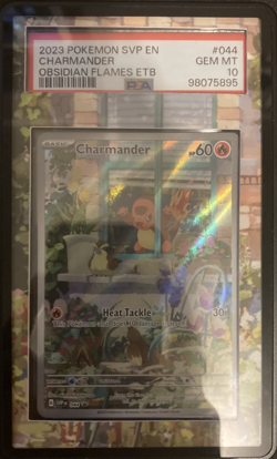 Charmander 044 Sv: Scarlet & Violet Promo Cards Holo PSA 10 (Guard Included!) - Image 1