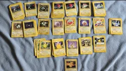 Old school pokemon cards-Psychic/Ghost + Electric group sets.Decent conditions - Image 2