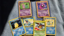 Old school pokemon cards-Psychic/Ghost + Electric group sets.Decent conditions - Image 3