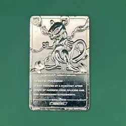 1999 Pokemon 23K Gold Plated Mewtwo Trading Card Burger King Limited Edition - Image 1