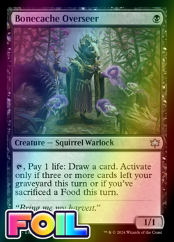 x1 Bonecache Overseer BLB Bloomburrow MTG 85 FOIL UNCOMMON M/NM 1x - Image 1