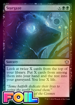 x1 Stargaze BLB Bloomburrow MTG 114 FOIL UNCOMMON M/NM 1x - Image 1