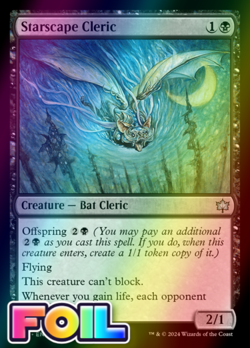 x1 Starscape Cleric BLB Bloomburrow MTG 116 FOIL UNCOMMON M/NM 1x - Image 1