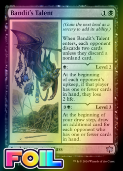 x1 Bandit's Talent BLB Bloomburrow MTG 83 FOIL UNCOMMON M/NM 1x - Image 1