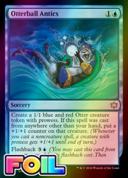 x1 Otterball Antics BLB Bloomburrow MTG 63 FOIL UNCOMMON M/NM 1x - Image 1