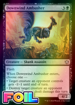 x1 Downwind Ambusher BLB Bloomburrow MTG 92 FOIL UNCOMMON M/NM 1x - Image 1
