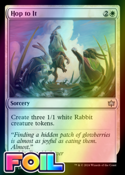 x1 Hop to It BLB Bloomburrow MTG 16 FOIL UNCOMMON M/NM 1x - Image 1