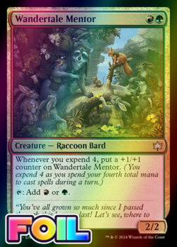 x1 Wandertale Mentor BLB Bloomburrow MTG 240 FOIL UNCOMMON M/NM 1x - Image 1
