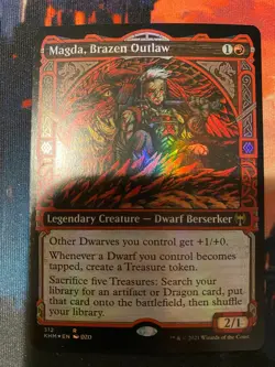 MTG Kaldheim Magda Brazen Outlaw Showcase Foil - Image 1