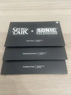 MTG Sonic the Hedgehog Secret Lair Complete Foil Bundle OPENED - Image 1