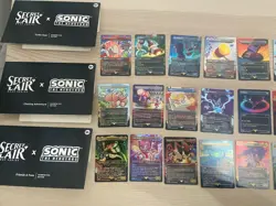 MTG Sonic the Hedgehog Secret Lair Complete Foil Bundle OPENED - Image 3