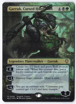 Garruk, Cursed Huntsman (Borderless) M Commander: Bloomburrow 99 NM - Image 1