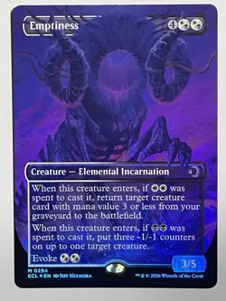 Emptiness - Foil - Borderless- MTG Magic - Lorwyn Eclipsed - M/NM, English - Image 1