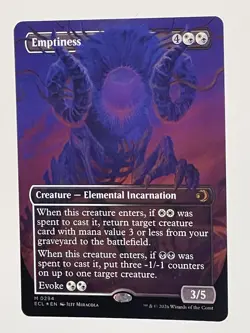 Emptiness - Foil - Borderless- MTG Magic - Lorwyn Eclipsed - M/NM, English - Image 2