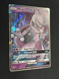 Pokemon TCG Sun & Moon Hidden Fates Mewtwo GX 31/68 NM-MT Ultra Rare Full Art - Image 2