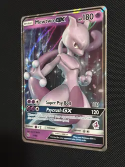 Pokemon TCG Sun & Moon Hidden Fates Mewtwo GX 31/68 NM-MT Ultra Rare Full Art - Image 3