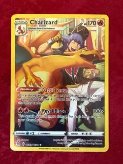 Pokemon TCG Charizard Full Art TG03/TG30, Lost Origin (NM) - Image 1
