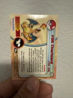 Topps Pokemon 2000 TV Animation Series #06 Charizard Holo Foil - Image 2