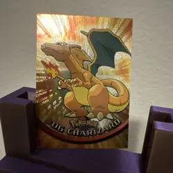 Topps Pokemon 2000 TV Animation Series #06 Charizard Holo Foil - Image 4