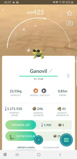 Pokemon Go Shiny Sandile - Schillernd - Pokemon Go Shiny Ganovil - Image 1