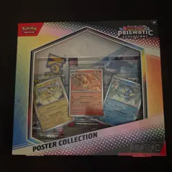 PRISMATIC EVOLUTIONS POSTER COLLECTION Box Sealed Pokemon TCG 3 Prismatic Packs - Image 1
