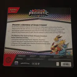 PRISMATIC EVOLUTIONS POSTER COLLECTION Box Sealed Pokemon TCG 3 Prismatic Packs - Image 2