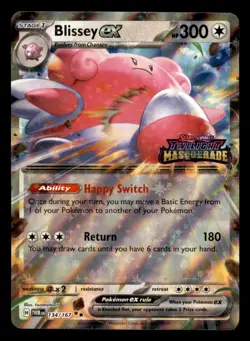 Blissey ex 134/167 TWM Twilight Masquerade Stamped Pokemon Near Mint - Image 1