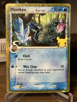 Mimikyu Delta Species SWSH136 | Pokemon Celebrations Black Star Promo | NM - Image 1
