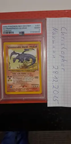 Pokemon Karte Schimmerndes Glurak Neo Destiny PSA 2 DE - Image 3